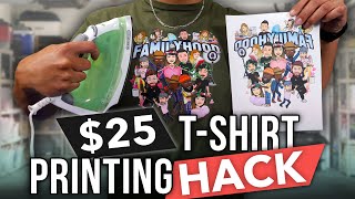 How To Print TShirts From Home With A 25 Budget [upl. by Nottirb]