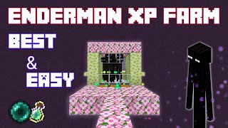 Best amp Easy Enderman Xp Farm In Minecraft PeBedrock 120  Enderman Xp Farm [upl. by Eimma219]