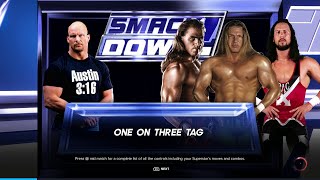 quotWWE 2K23 Stone Cold vs HHH amp XPac amp HBK  The Rattlesnake Takes on DXquot [upl. by Goldsworthy]