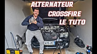 Remplacement Alternateur  Ventilateur Chrysler Crossfire SRT6  Mercedes SLK 32 AMG  M112 V6 [upl. by Nollad622]