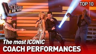 The most ICONIC Coaches Performances on The Voice  The Voice 10 Years [upl. by Patman]