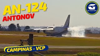 150624  LIVE NO AEROPORTO DE VIRACOPOS  ANTONOV AN124 [upl. by Reube131]