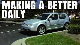 MK4 GOLF Replacing rusty fenders amp daily duty [upl. by Enyt800]