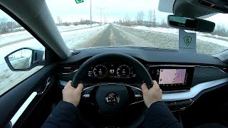 2021 ŠKODA OCTAVIA POV TEST DRIVE [upl. by Ahsenauj]