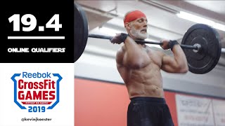 CrossFit Online Qualifiers WOD 4  Kevin Koester 2017  2019 CrossFit Games Masters Champion [upl. by Kyne]