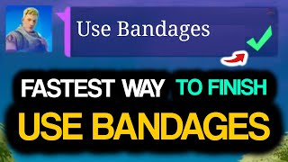 Use BANDAGES Fastest Way to Use Bandages in Fortnite [upl. by Mushro190]