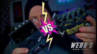 Line 6 HX One  VS  SANSAMP Bass Driver [upl. by Grishilda]