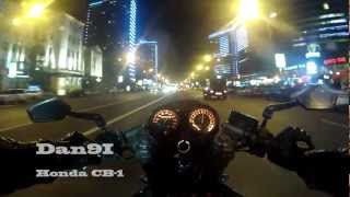 Night Moscow on Motorcycle [upl. by Nnylecyoj]