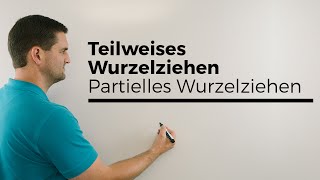 TeilweisesPartielles Wurzelziehen mit Buchstaben Radizieren  Mathe by Daniel Jung [upl. by Aicnarf]