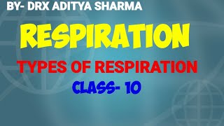 TYPES OF RESPIRATION CLASS 10 [upl. by Ayenat594]