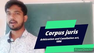 Arbitration amp Cansilation Act 1996 Basic Introduction in Hindi Lecture1 [upl. by Llenoj]