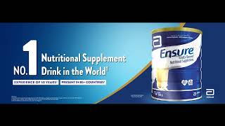 Ensure – No 1 Nutritional Supplement Drink in the World [upl. by Ahseek711]