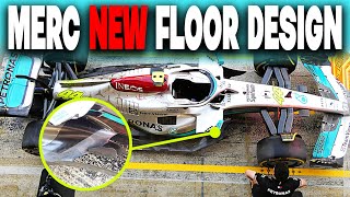 MERCEDES W13  NEW FLOOR DESIGN  FORMULA 1 [upl. by Hbaruas]