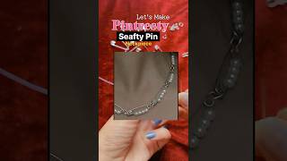 DIY Unique jewelry  Handmade Jewelry DIY Pinterest Safety Pin Necklace  diy handmade jewellery [upl. by Dnalyr568]