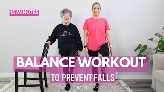 How to Improve Balance  Senior Exercises for Balance [upl. by Ailil]