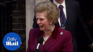 Margaret Thatcher resignation speech in 1990  Daily Mail [upl. by Ssirk495]