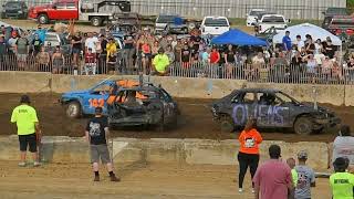 Wednesday Heat 1 Butler County demo derby 2023 [upl. by Hardigg]