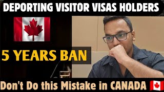 NO ENTRY FOR VISITOR VISA HOLDERS INTO CANADA 🇨🇦 canada india pr visa punjab visitorvisa [upl. by Lakym330]