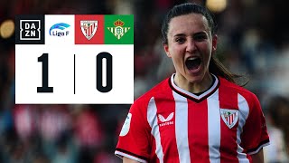 Athletic Club vs Real Betis Féminas 10  Resumen y goles  Highlights Liga F [upl. by Phylys553]