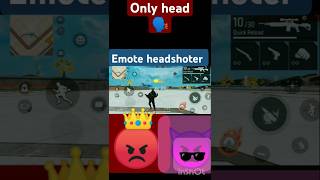 Only and only emote 😨 head shot ☠️headshot emote headfreefire kattu meleviral shorts [upl. by Hoopen755]