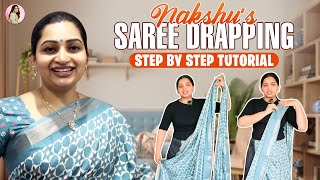 Saree draping for beginners  Part 2  Nakshathra Nagesh [upl. by Yborian]