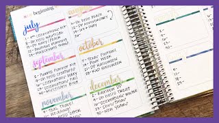 Setting Up My NEW Erin Condren Life Planner  2019 [upl. by Ayle]