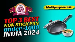 46  Top 3 Best non stick frying pan  non stick frying pan  best nonstick cookware [upl. by Noret]