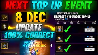 Next Top Up Event In Free Fire 8 DECEMBER 2023  upcoming top up event in free fire [upl. by Shaff]