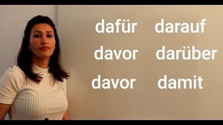 الألمانية مع دجلة بدرو الدرس 9  darauf dafür damit darüber [upl. by Ymrej652]