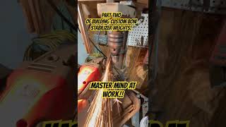 PART TWO OF BUILDING CUSTOM BOW STABILIZER WEIGHTS foryou youtubeshorts diy bowhunting archery [upl. by Mullins]