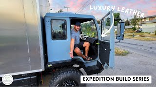 LUXURY Supercar Interior In an ARMY TRUCK Expedition Build Series [upl. by Tabber409]