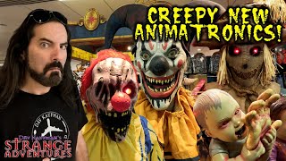 NEW HALLOWEEN STORE WALKTHROUGH with Creepy Animatronics NEW items for 2024 [upl. by Gershon]