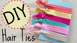 DIY Creasless Hair Ties  No Sew  by Michele Baratta [upl. by Germayne]