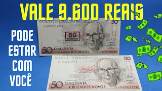 VALE 9600 REAIS CÉDULA RARÍSSIMAS DO POETA CARLOS DRUMMOND DE ANDRADE [upl. by Hairehcaz727]