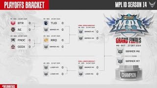 JADWAL PLAYOFF MPL INDONESIA SEASON 14 PENJELASAN BRACKET DAN LOWER BRACKET MPLIDSEASON14 [upl. by Swetlana]