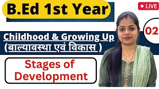 MDUCRSU Bed 1st Year 2023  Childhood amp Growing Up  Stages Of Development  Rupali Jain [upl. by Yorle]