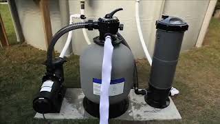 How to Backwash A Pool Sand Filter For Cleaning the Pool Water [upl. by Wieren]