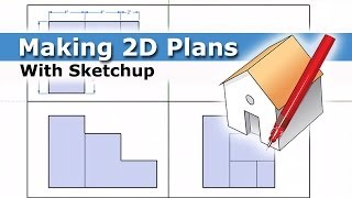 How to make 2D Plans using Sketchup [upl. by Okomom]