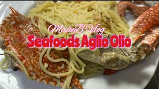 MY SEAFOOD AGLIO OLIO [upl. by Huntley]