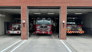 FirefighterChaplain Michael A White funeral procession [upl. by Attirb]