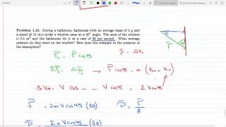 Find the average pressure hailstones exert on a window Problem 121 [upl. by Yemaj906]