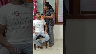 Over Caring Wife😍 Watch end 🤣shortsvideo trending couplegoals SVThalasseryCouple [upl. by Nosahc]