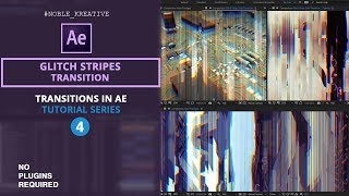 Glitch Stripes Transition in After Effects  No Plugin Required [upl. by Woodring]