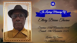 Funeral Tribute Service Of Ellery Brian Thorne [upl. by Larcher15]