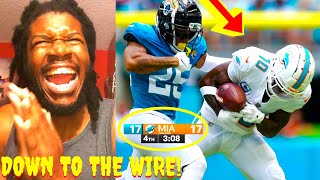 THESE LAST 3 MINUTES WAS INSANE DOLPHINS VS JAGUARS HIGHLIGHTS REACTION 2024 WEEK 1 [upl. by Mirabella]