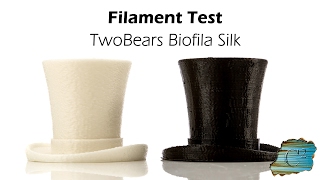 Filament Test TwoBears Biofila Silk Wanhao i3 Plus [upl. by Noedig453]