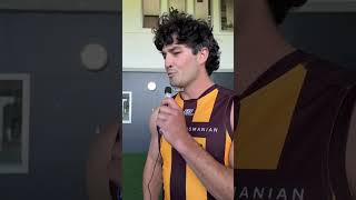 The Tom Barrass side eye at the start 😭 hawthorn afl skibidi [upl. by Goodspeed]