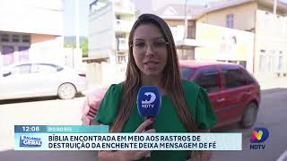 Bíblia encontrada em meio aos rastros de destruição da enchente deixa mensagem de fé [upl. by Nyladgam]