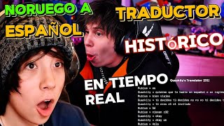 RUBIUS HABLA POR PRIMERA VEZ EN NORUEGO CON EL TRADUCTOR IA DE IDIOMAS DE QUACKITY [upl. by Mientao93]