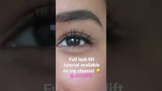 At home lash lift tutorial before and after results 👁 [upl. by Ertnom]